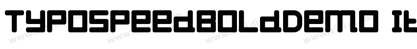 TypoSpeedBoldDemo It字体转换